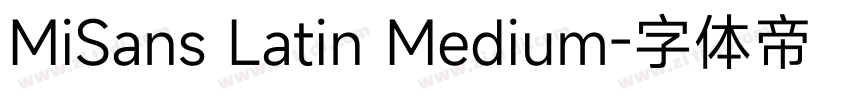 MiSans Latin Medium字体转换